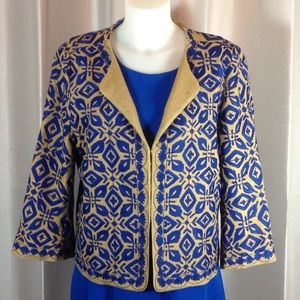 Vocabulary embellished artisan jacket